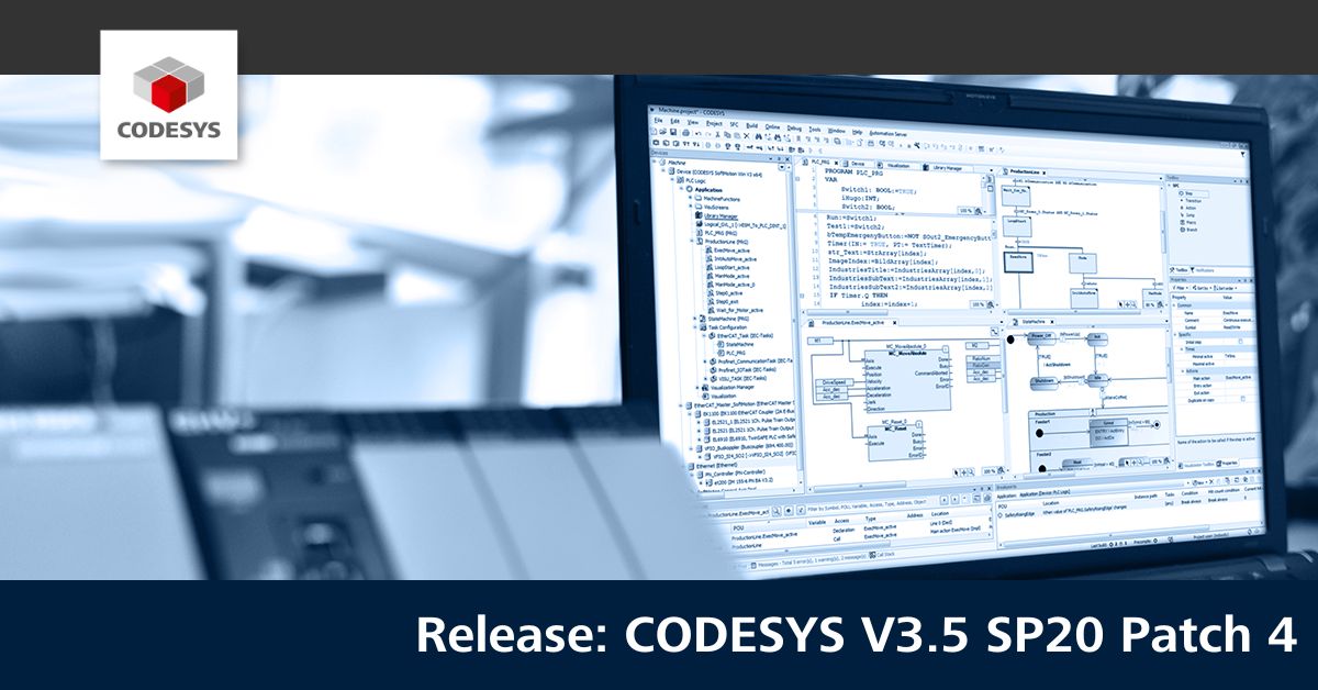 Release CODESYS V3.5 SP20 Patch 4